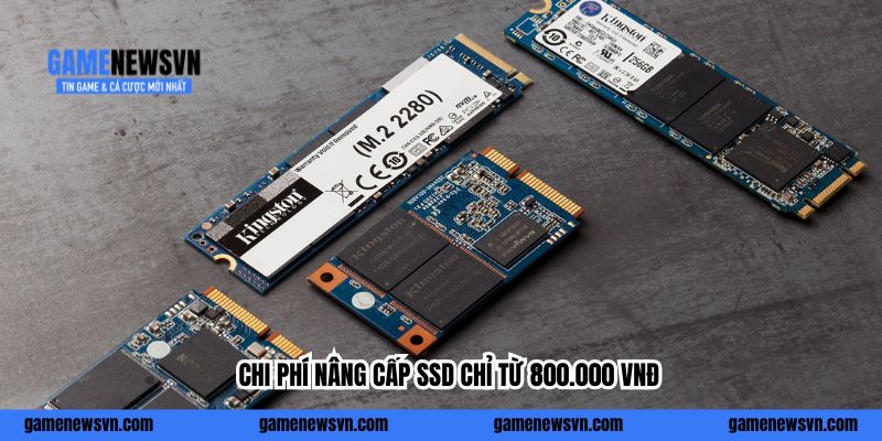 Chi phí nâng cấp SSD chỉ từ 800.000 VNĐ
