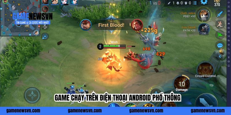 Game chạy trên điện thoại Android phổ thông