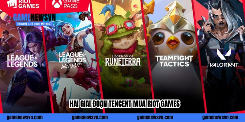 Hai giai đoạn Tencent mua Riot Games