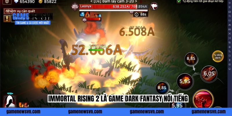 Immortal Rising 2 là game Dark Fantasy nổi tiếng