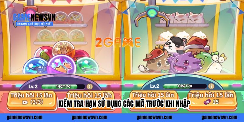 Kiểm tra hạn sử dụng các mã trước khi nhập