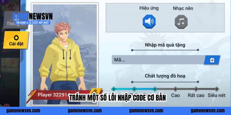 Tránh một số lỗi nhập code cơ bản